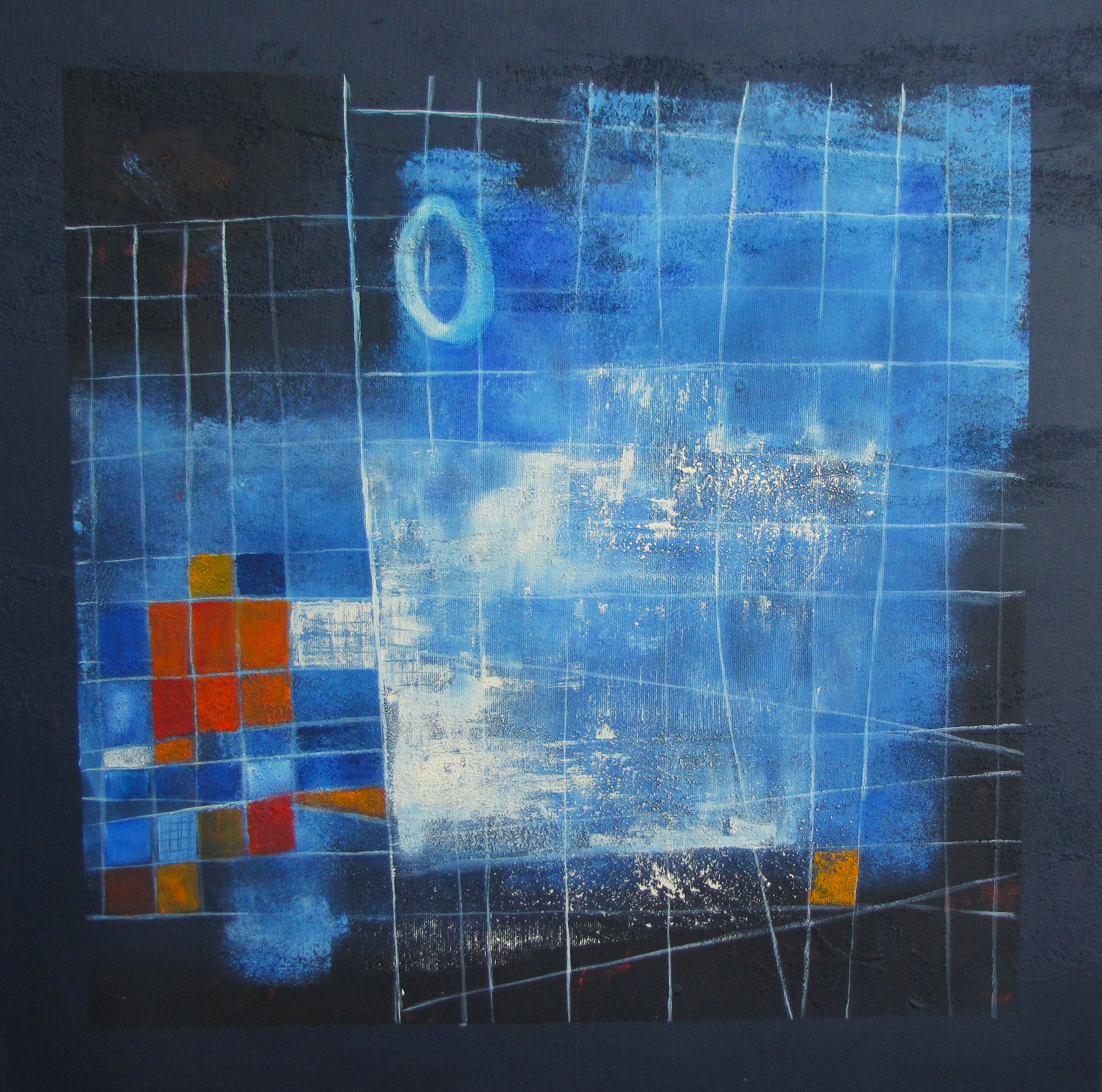 Začetek in konec, 2026, mešana tehnika na platnu, 60 x 60 cm.JPG